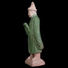 Glazed terracotta  figure of a servant